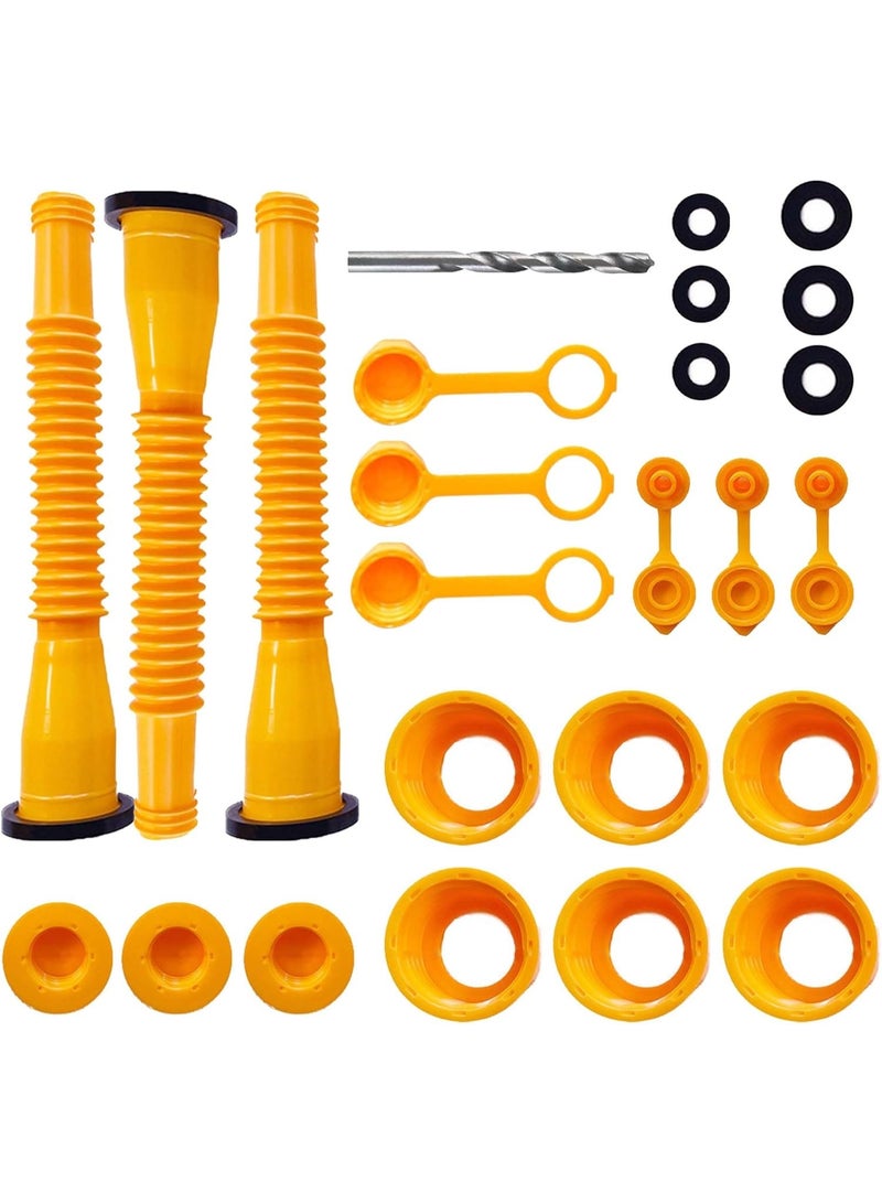 الغاز يمكن استبدال البوابة ، يمكن للغاز فوهة (3 مجموعة صفراء) ل 1/2/5/10 علب الغاز غالون - Image 1